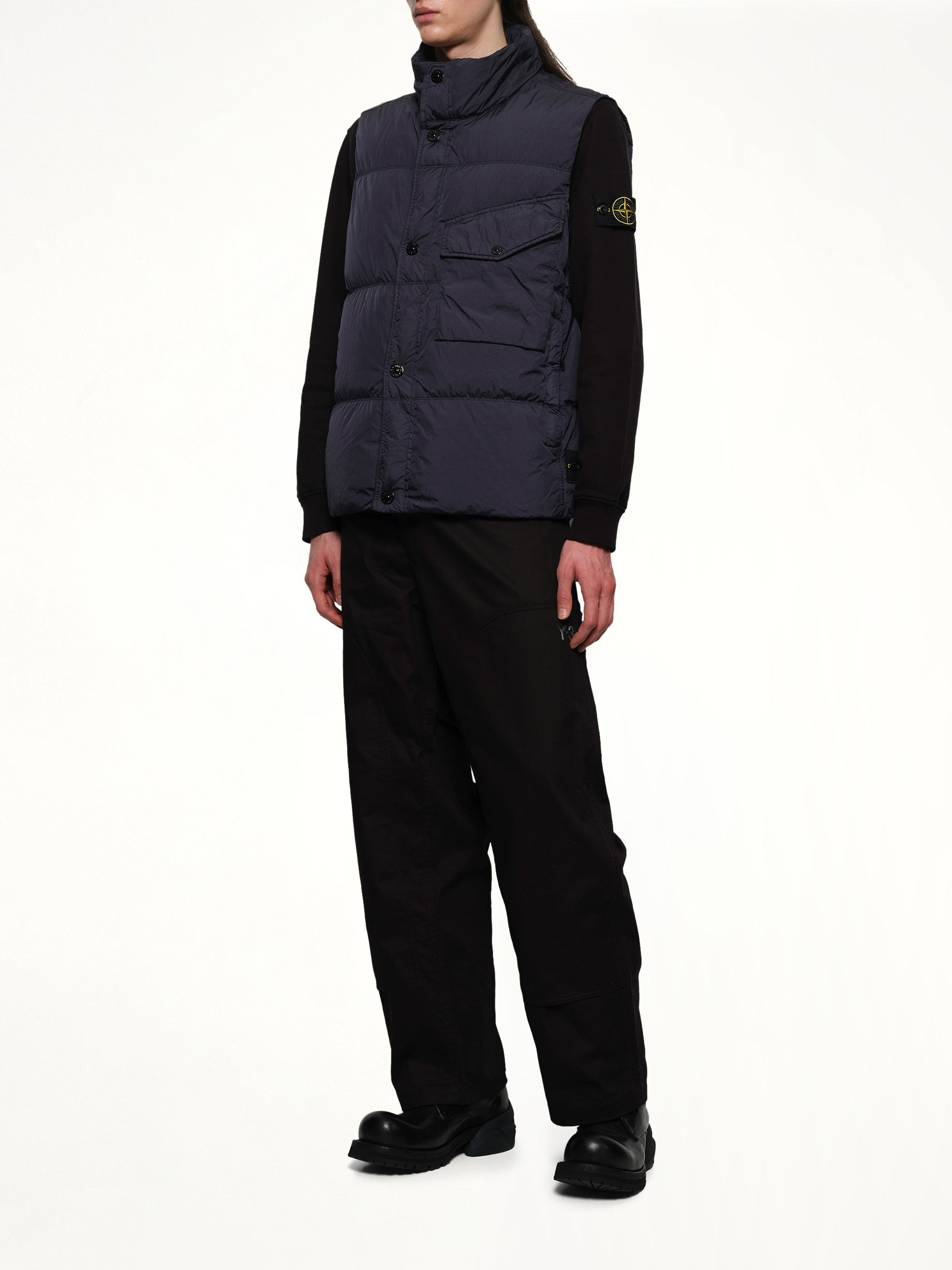 G10000 Puffer Gilet in Navy Blue - 4