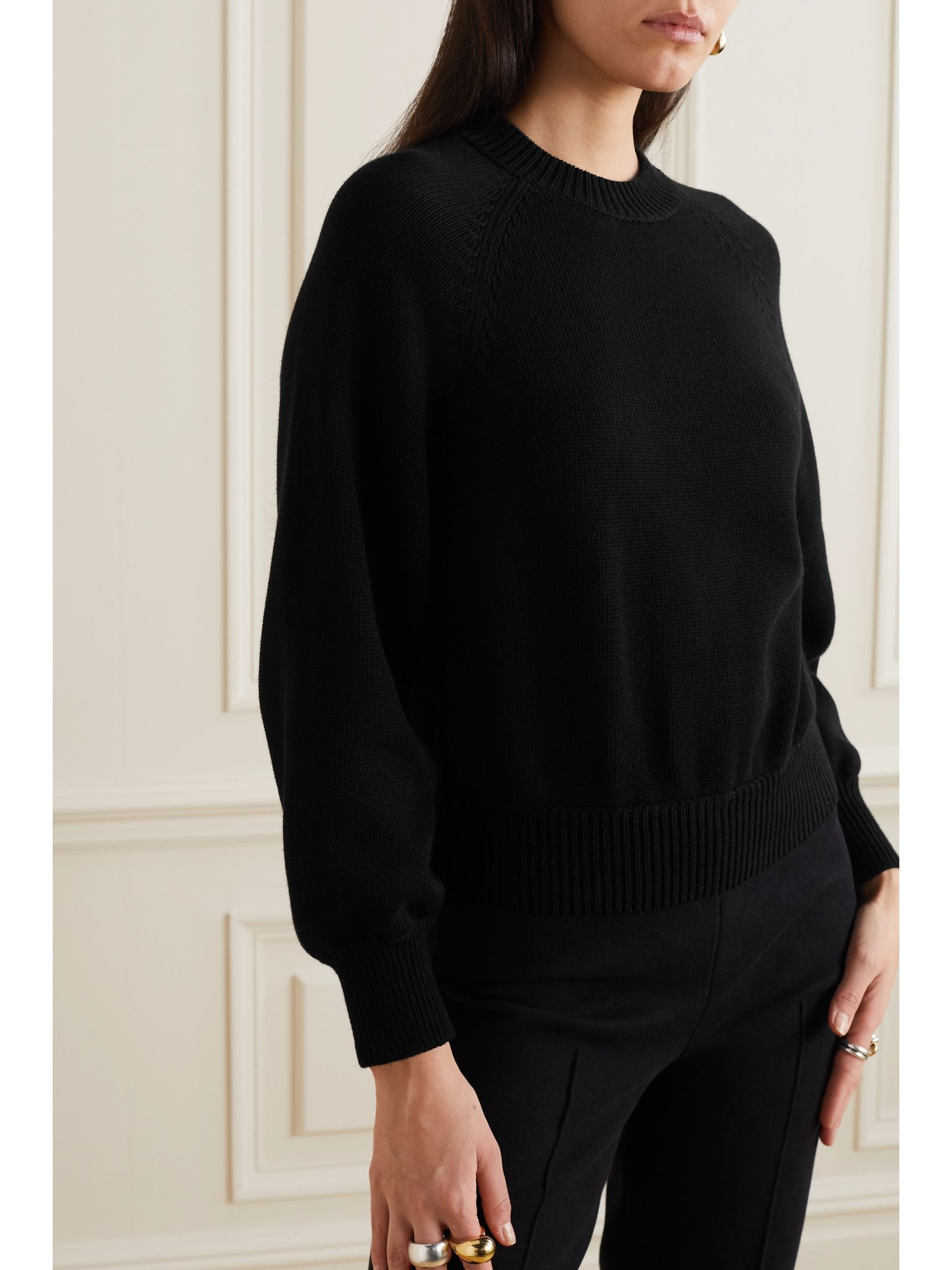 Lara cotton sweater Black - 3