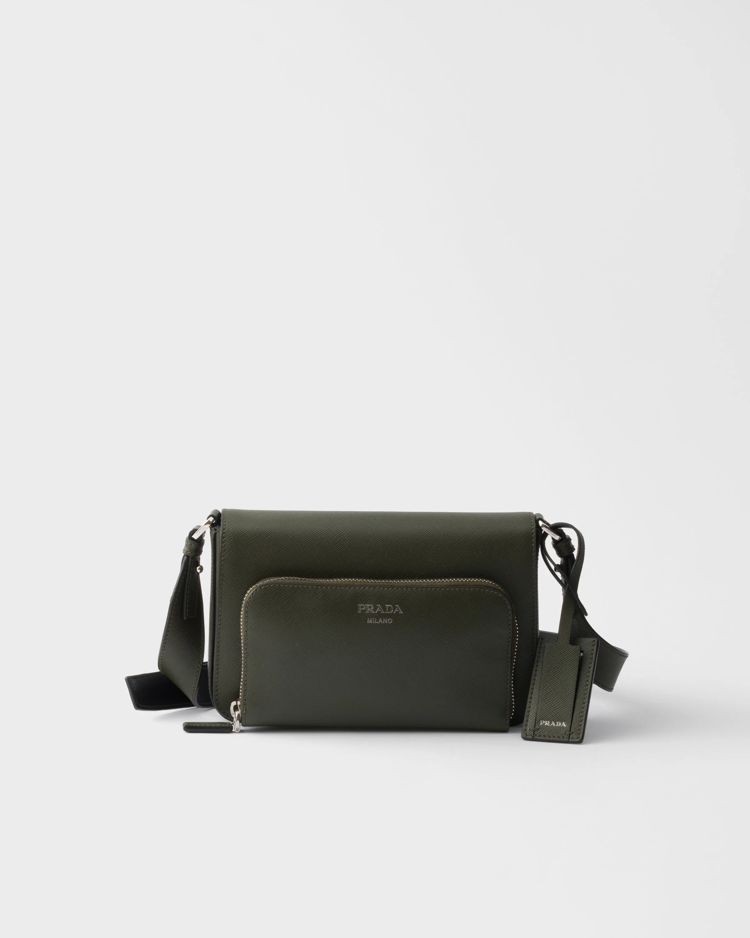 Saffiano leather shoulder bag - 1