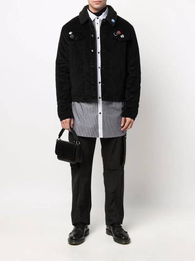 Fred Perry contrast-collar corduroy jacket outlook