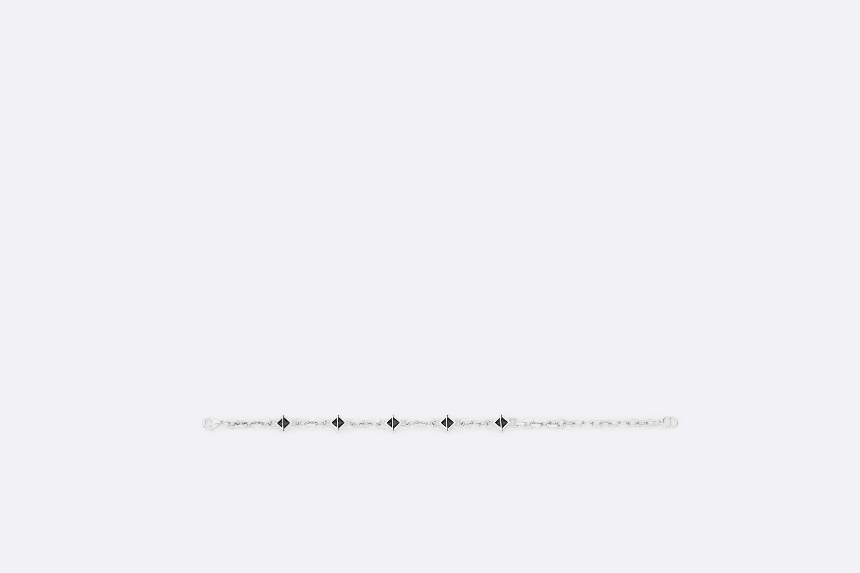 Dior CD Diamond Thin Chain Link Bracelet | REVERSIBLE