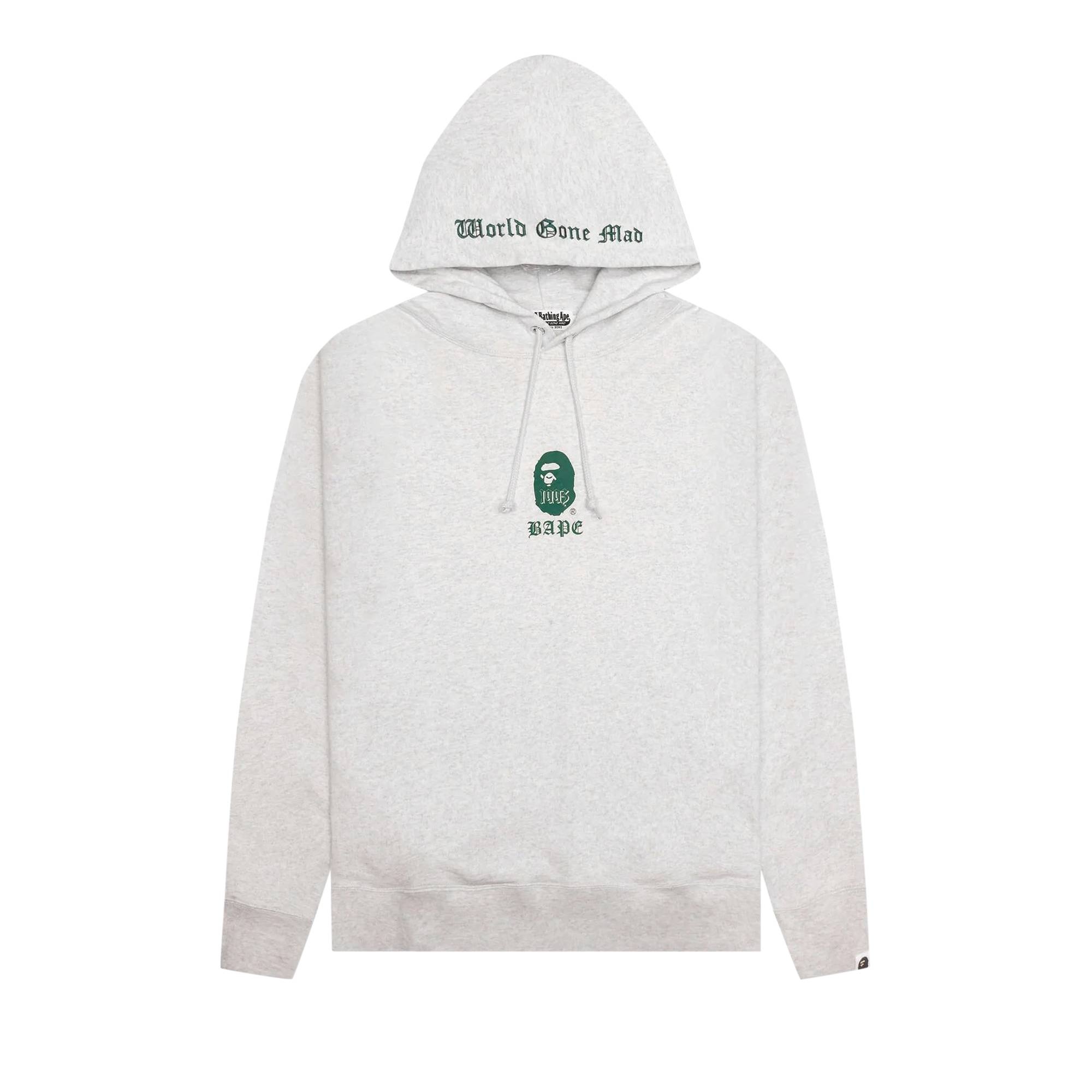BAPE A Bathing Ape Pullover Hoodie 'Grey' - 1