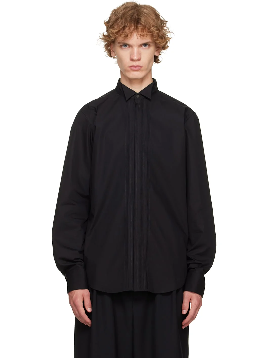 Black Cotton Shirt - 1