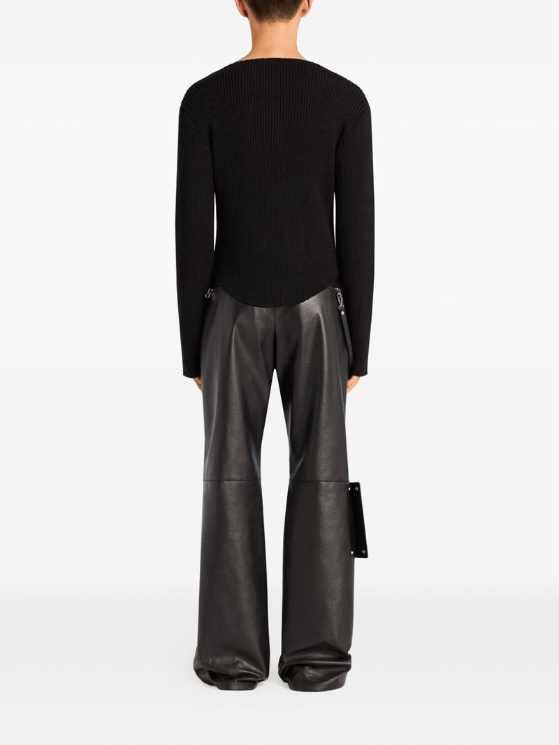 courrèges slash-neck sweater outlook
