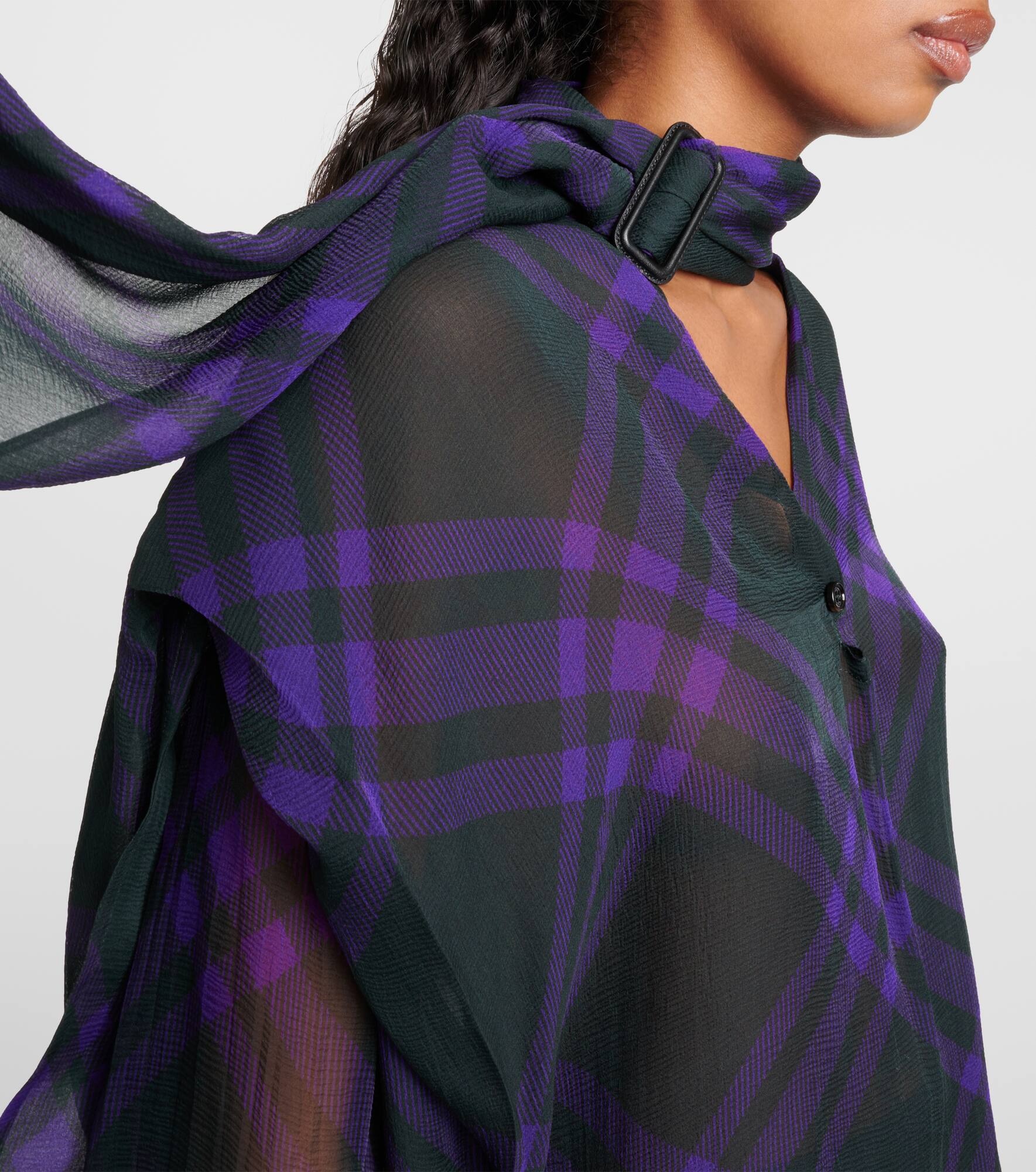 Burberry Check silk shirt - 5