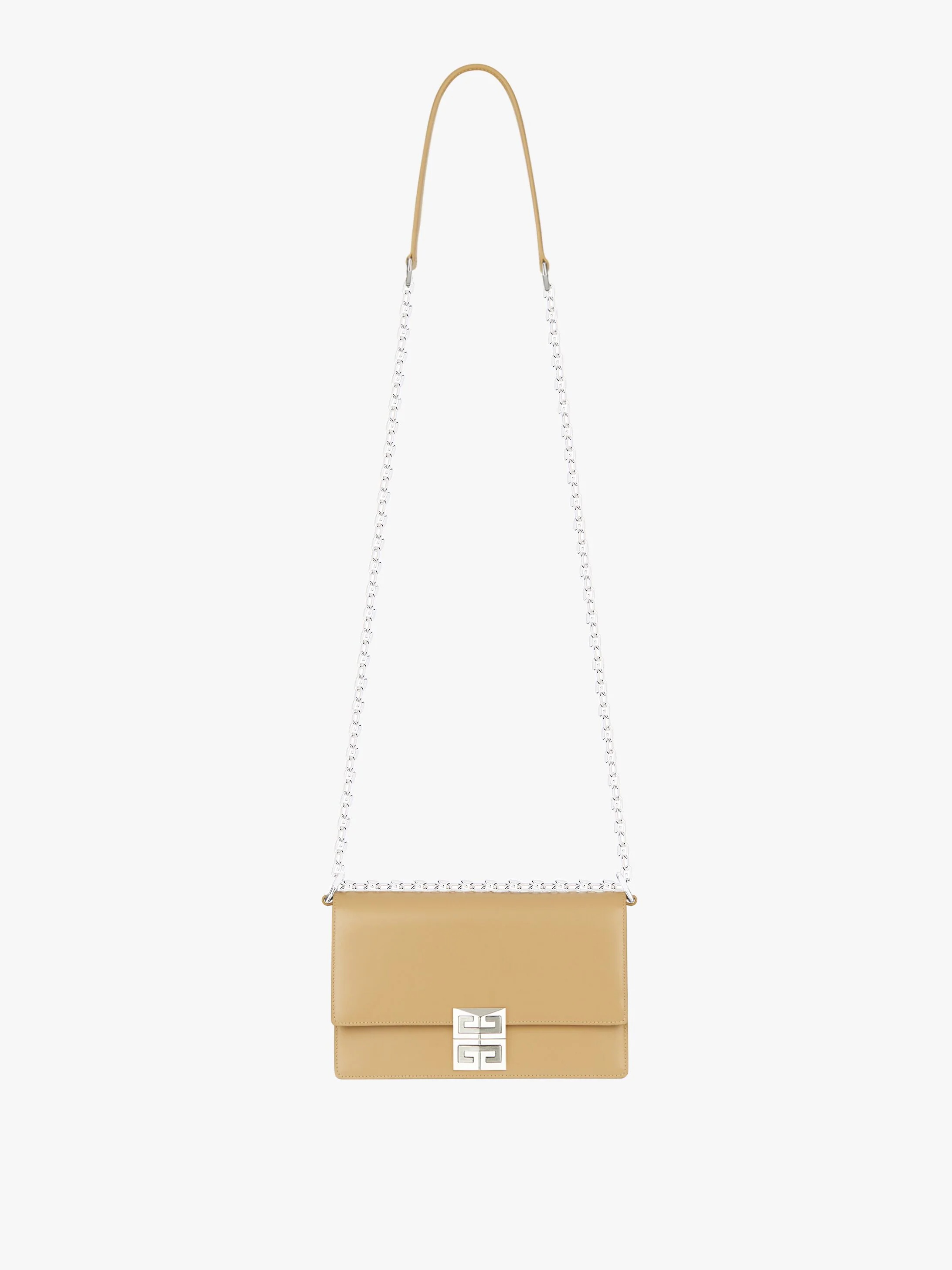 SMALL 4G BAG IN BOX LEATHER WITH CHAIN - 1