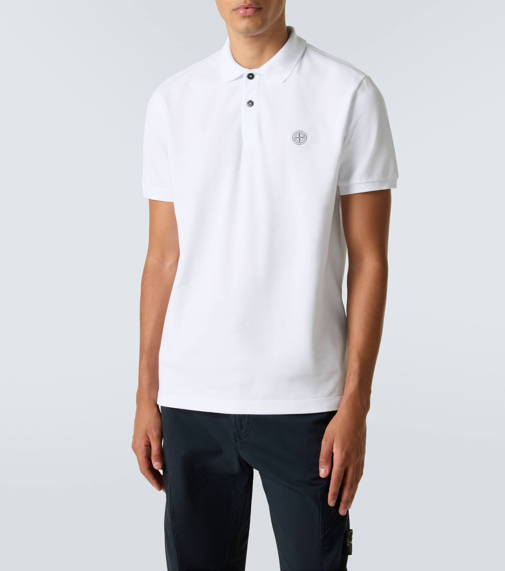Compass cotton piqué polo shirt - 3