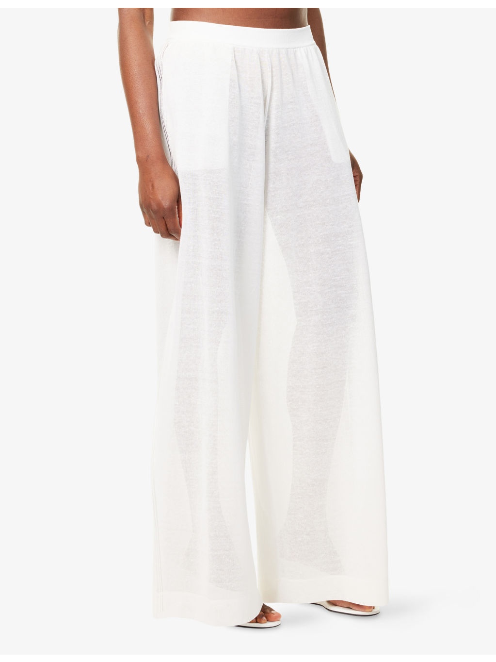 Fluid Wide-Leg Linen And Silk Trousers - 3
