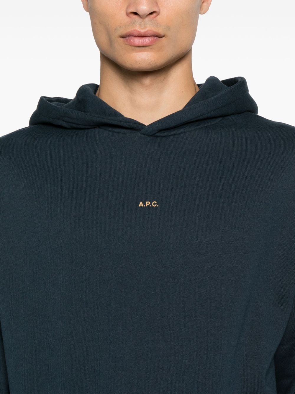A.P.C. logo-print hoodie | REVERSIBLE