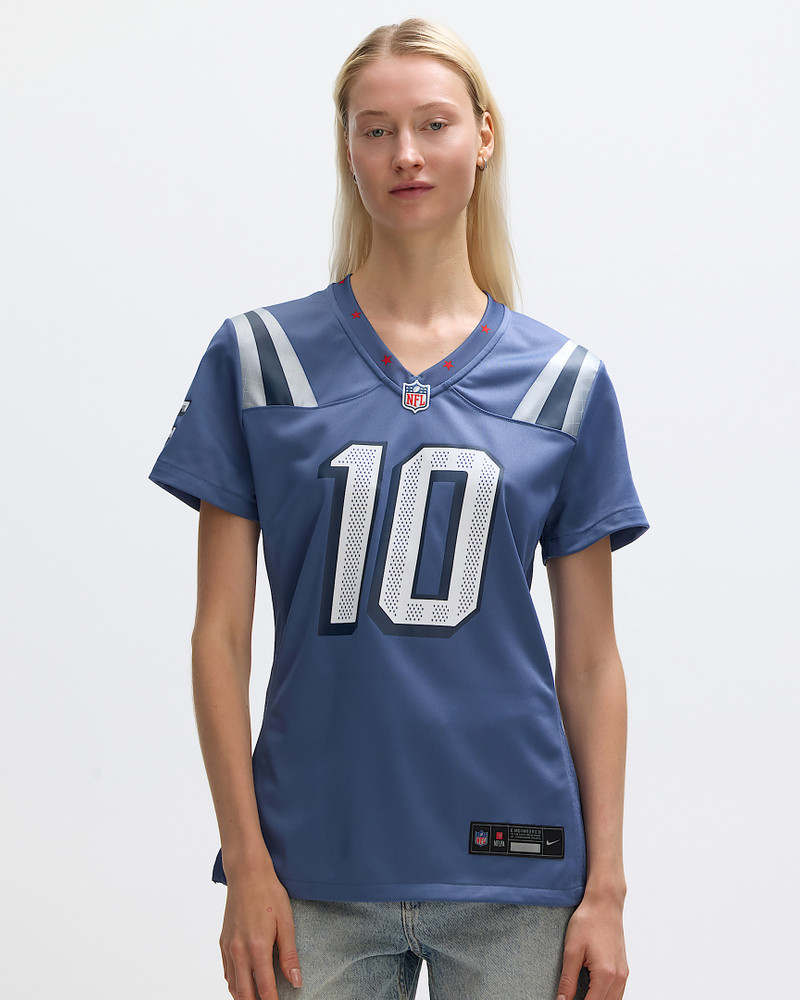 Drake Maye New England Patriots Rivalries Collection Women’s Nike NFL Game Jersey 1