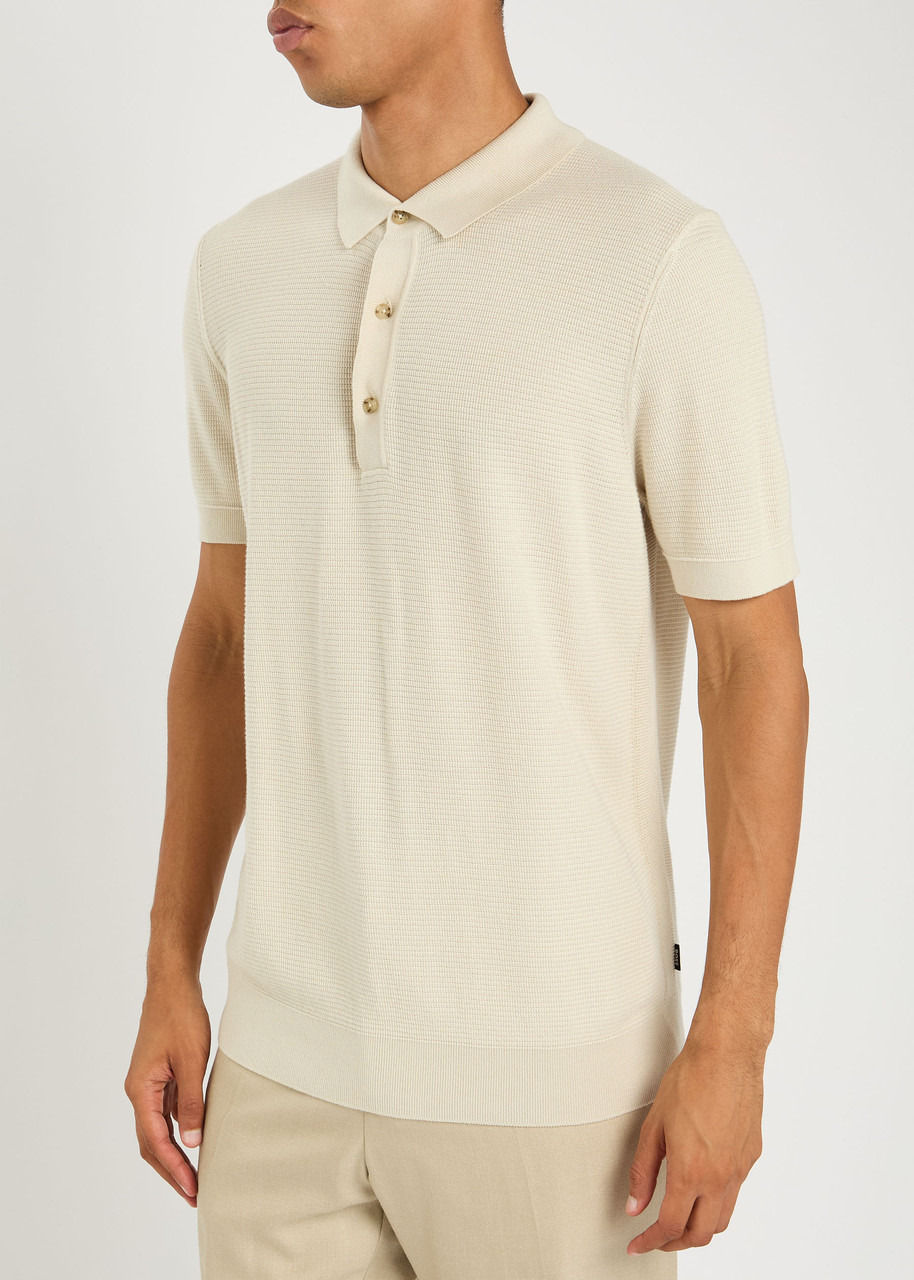 Boss Fine-knit Cotton-bend Polo Shirt - 2