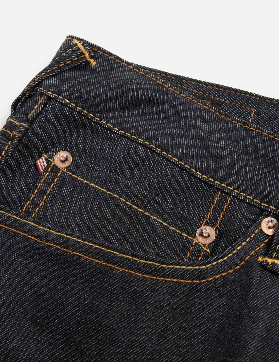 TREASURE AND CLOUD-PATTERN DAICOCK PRINT CARROT FIT SELVEDGE DENIM JEANS #2017 - 9