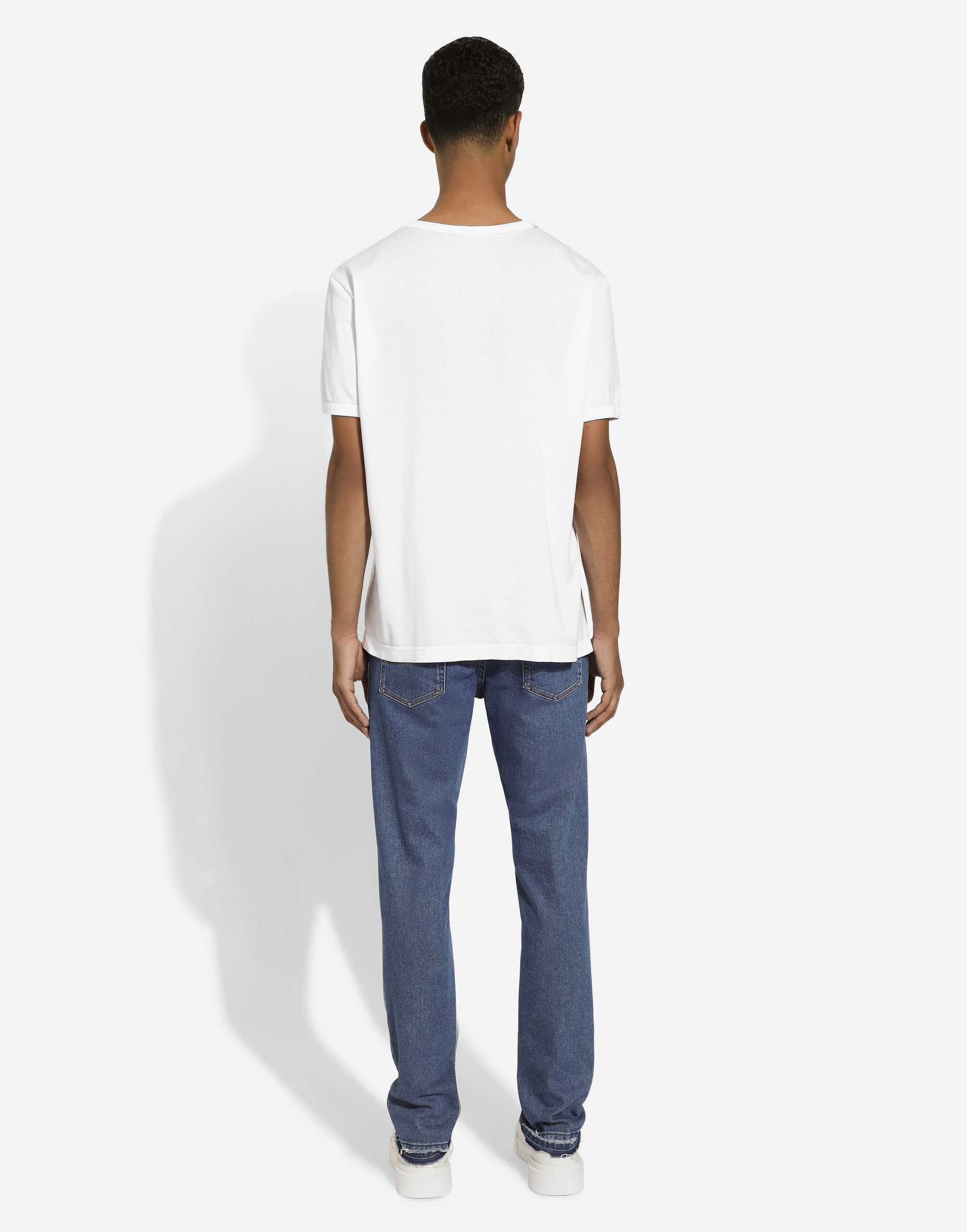 Slim-fit stretch blue denim jeans - 3