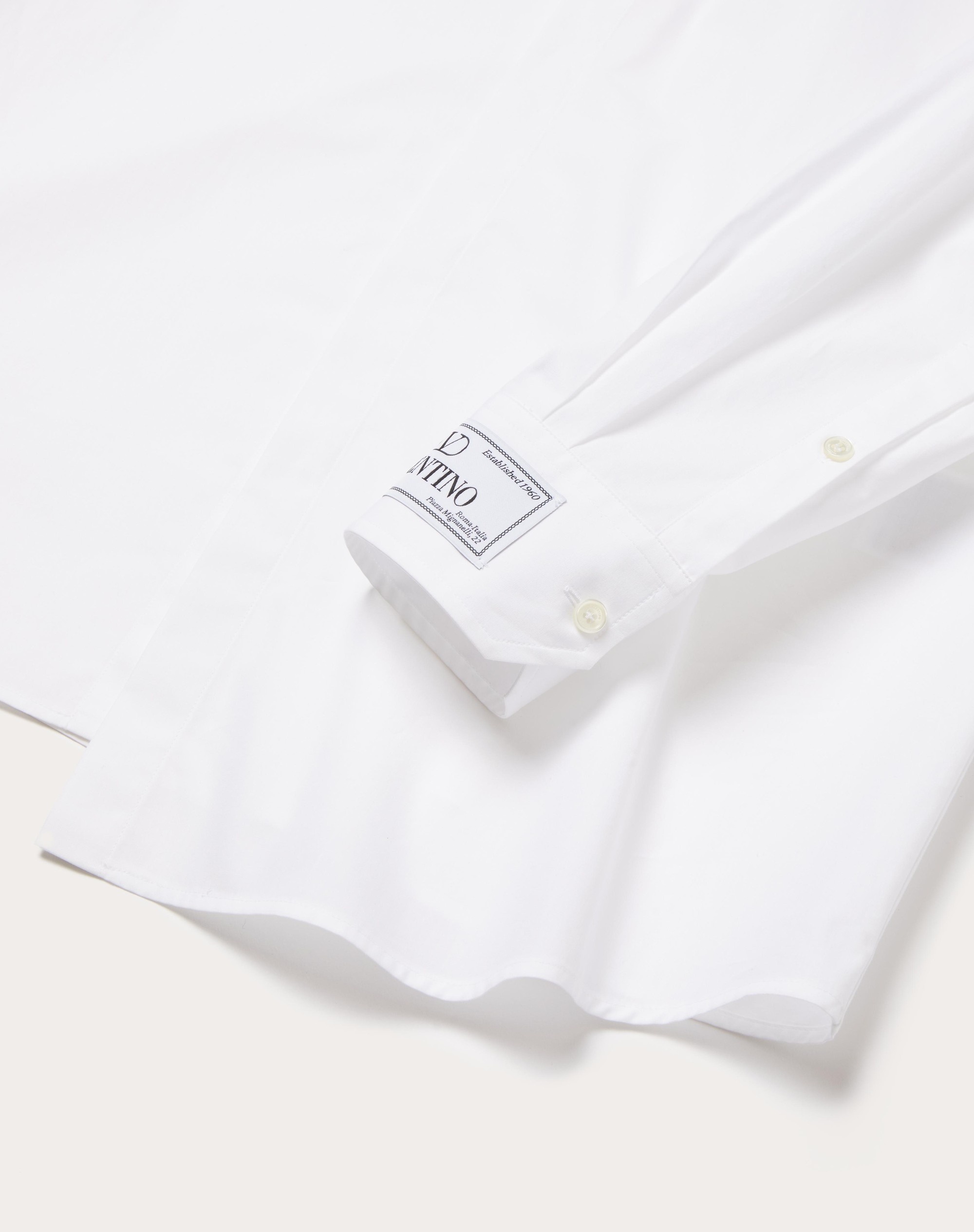 LONG SLEEVE COTTON SHIRT WITH MAISON VALENTINO TAILORING LABEL - 3