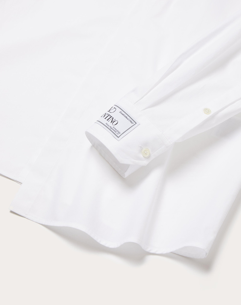 LONG SLEEVE COTTON SHIRT WITH MAISON VALENTINO TAILORING LABEL 3