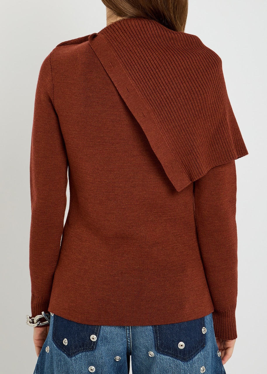 Rabanne Asymmetric Wool Jumper - 3