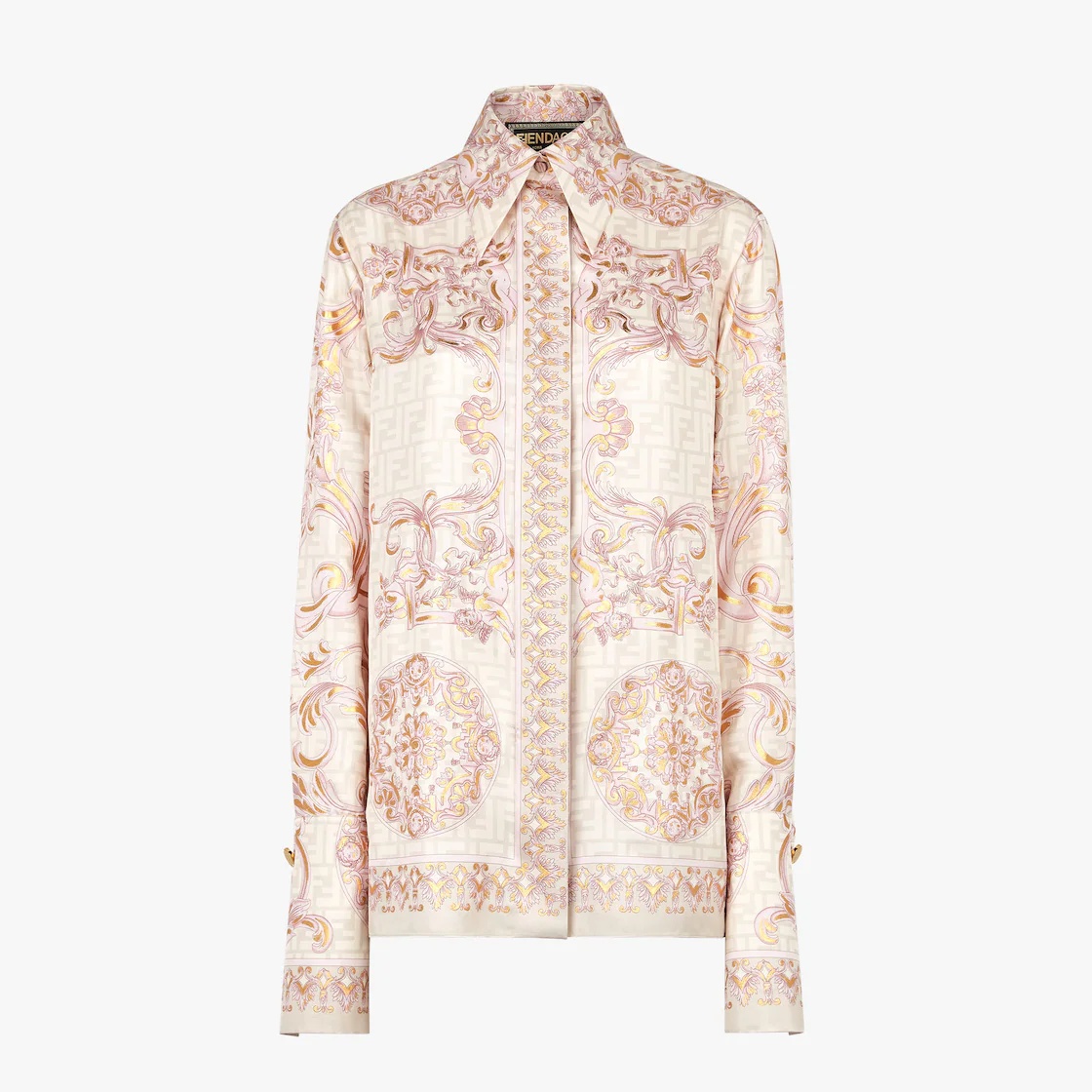 Fendace multicolor silk shirt - 1