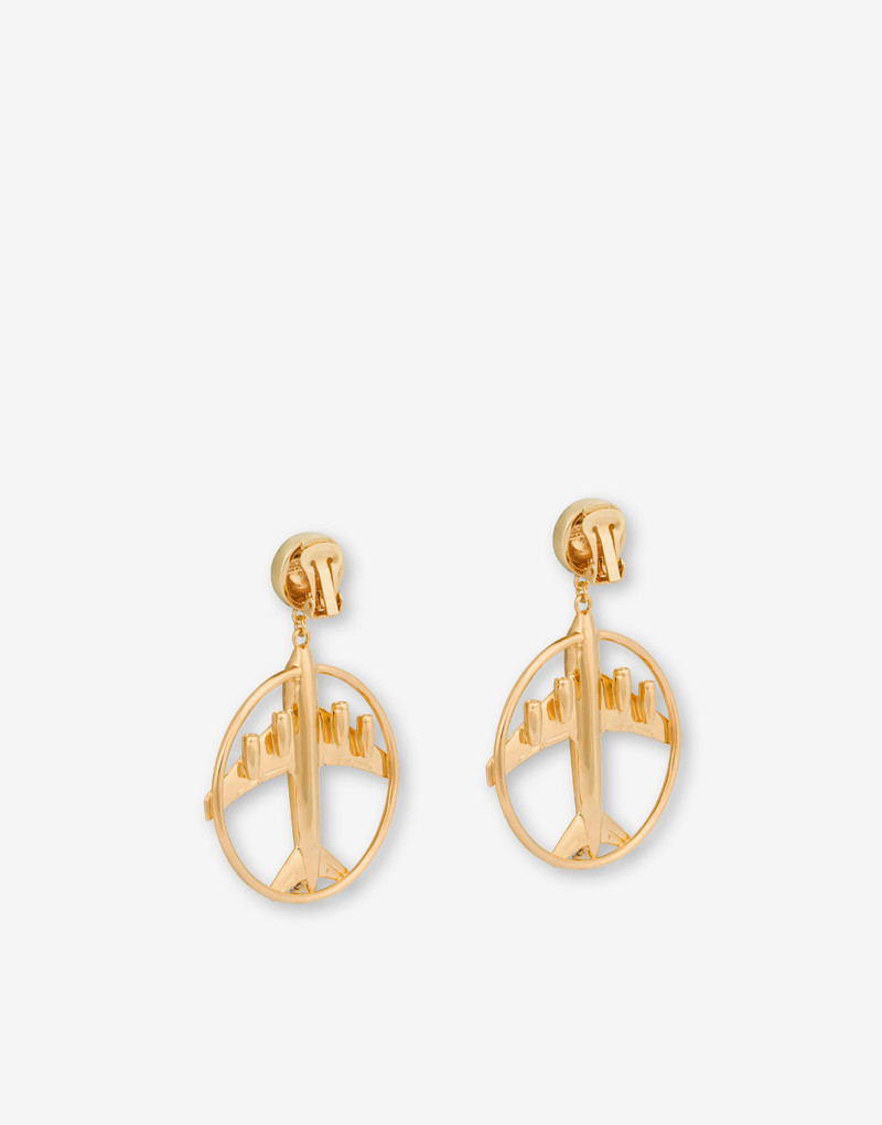 MOSCHINO AIRPLANES DROP EARRINGS 3