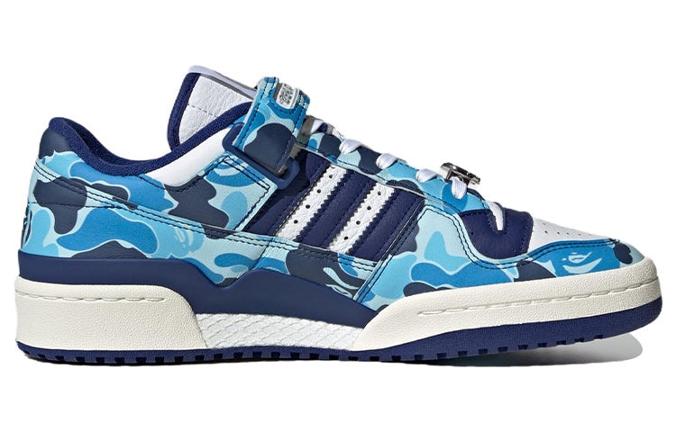 adidas x A Bathing Ape Forum Low 84 '30th Anniversary - Blue' ID4772 - 3