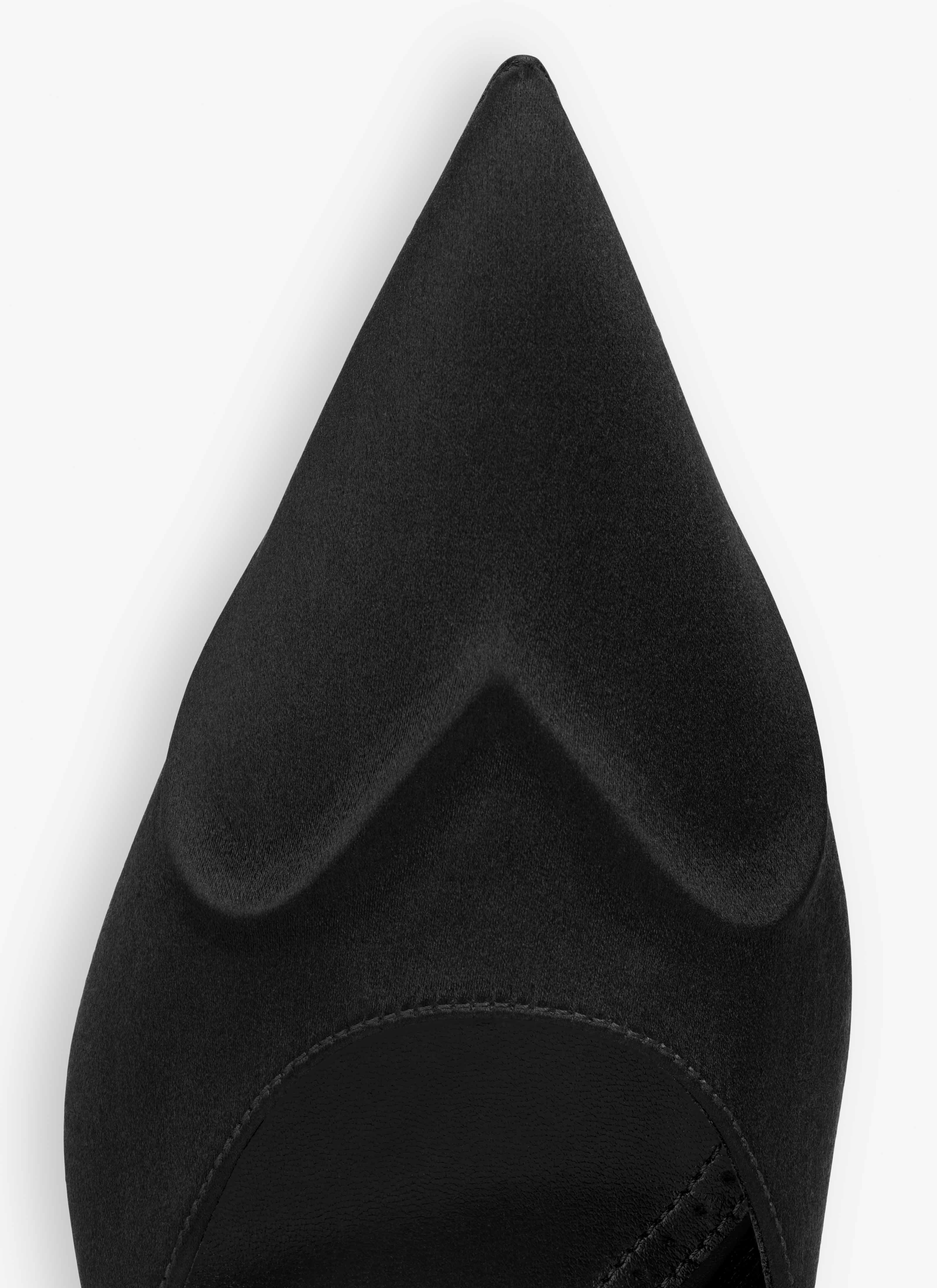 LE CŒUR 3D MULES IN SATIN - 4