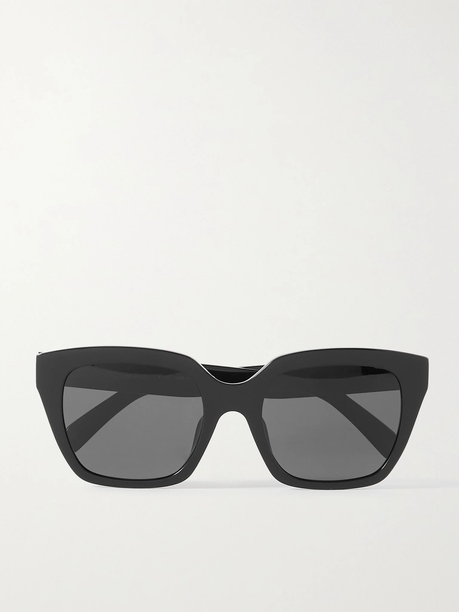 Oversized square-frame acetate sunglasses Black - 1