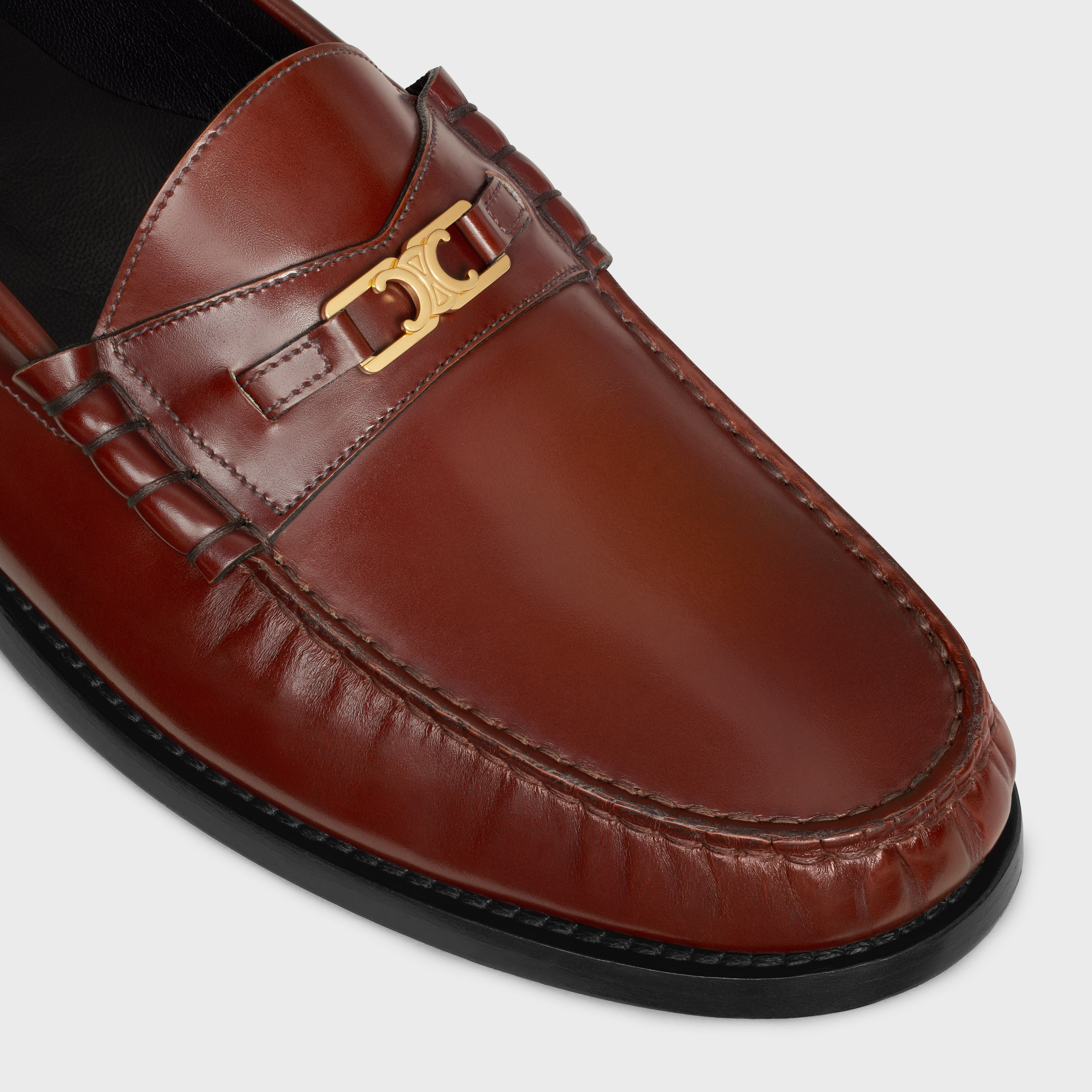 CELINE LUCO Triomphe Loafer in POLISHED BULL - 4