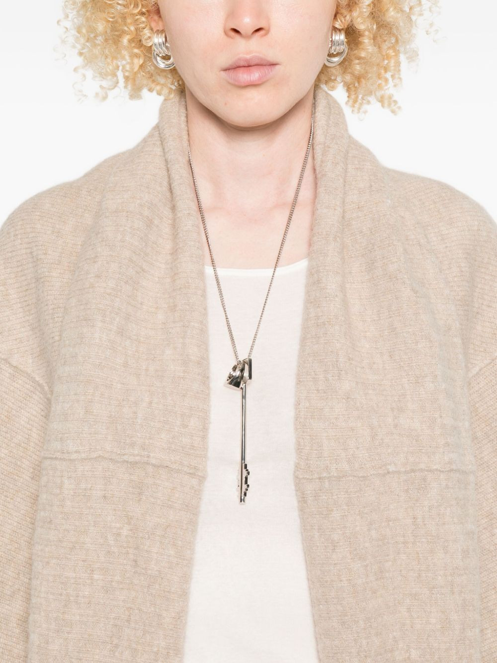 open-front cardigan - 5