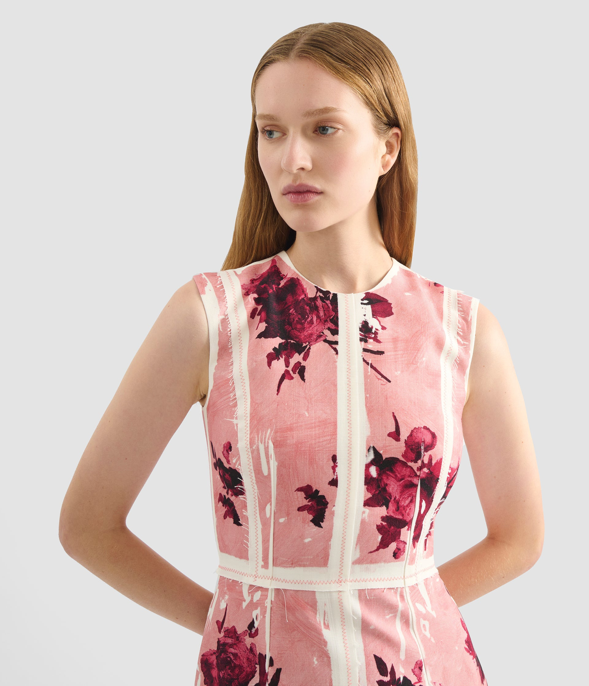 SLEEVELESS PENCIL MIDI DRESS - 4