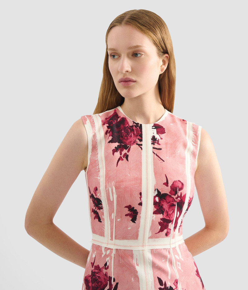 SLEEVELESS PENCIL MIDI DRESS 4
