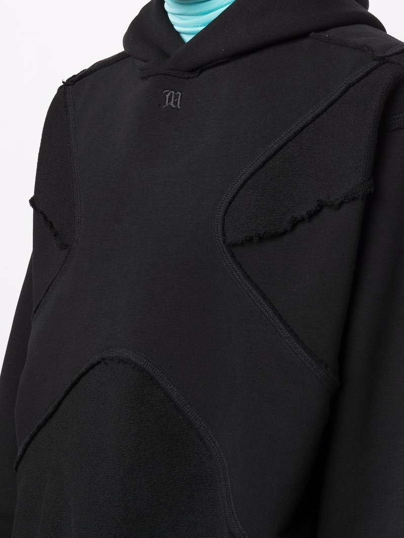 piped melange hoodie 6