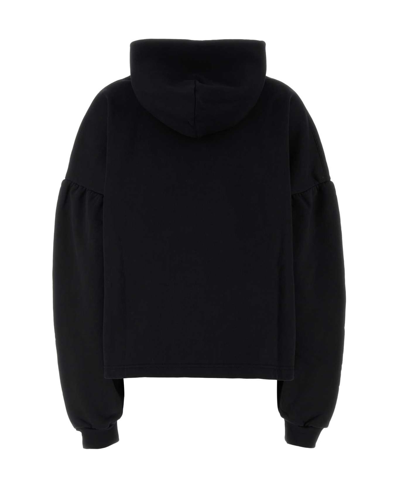 Black Cotton Sweatshirt - 2