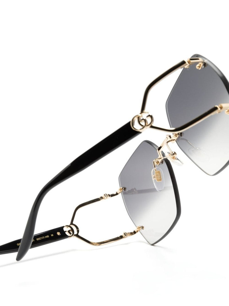 Double G oversize-frame sunglasses 3