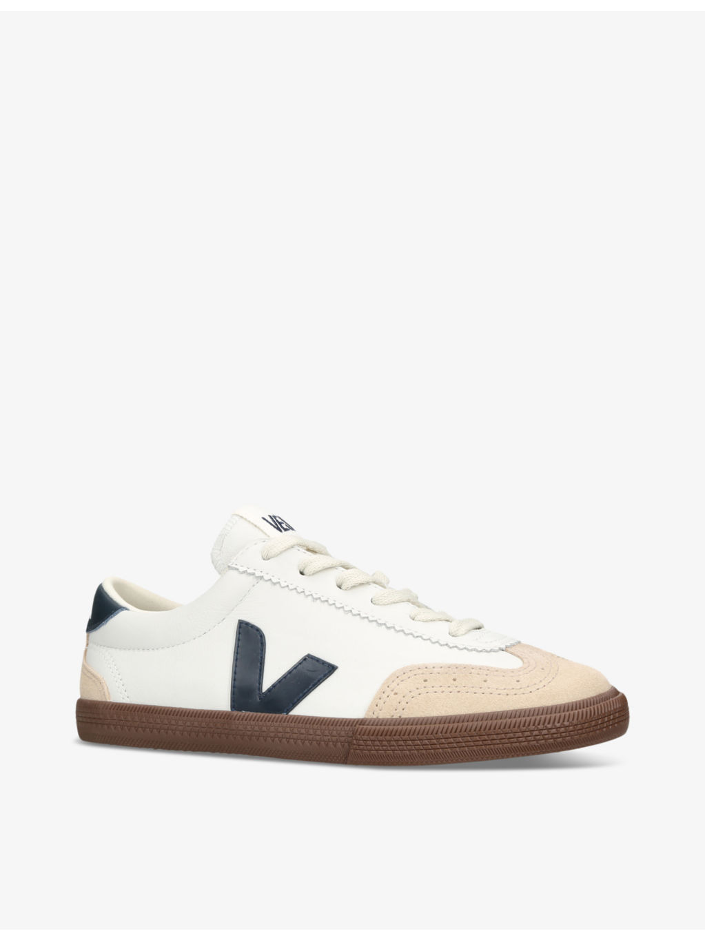 Women's Volley logo-embroidered canvas low-top trainers - 3