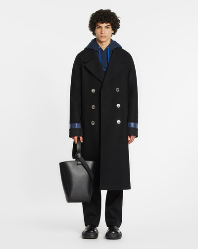 Lanvin DOUBLE-BREASTED COAT WITH CONTRASTING PANELS AND KIMONO SLEEVES outlook
