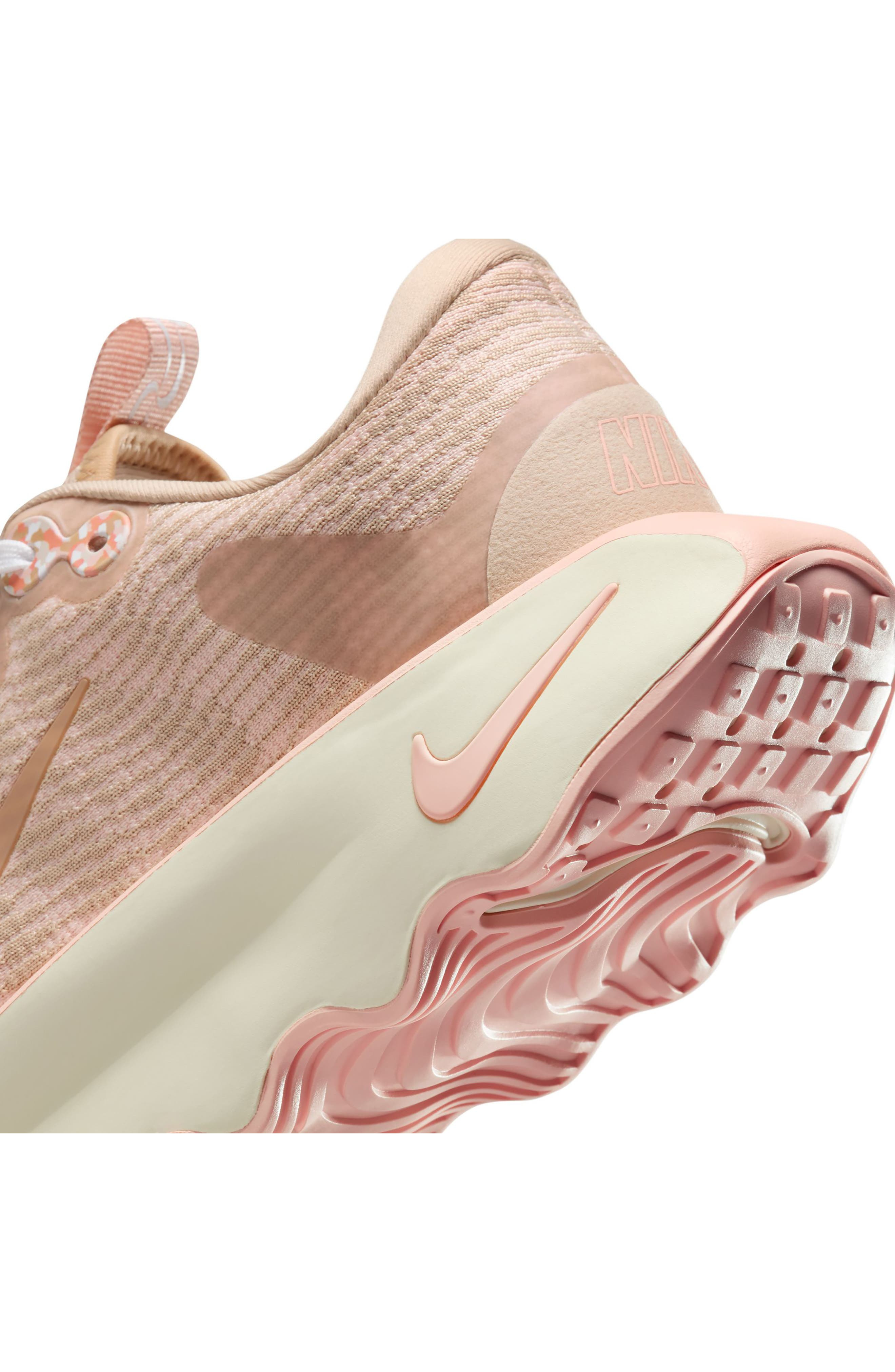 Nike Motiva Walking Shoe in Linen/Linen/Coral/Milk at Nordstrom - 8