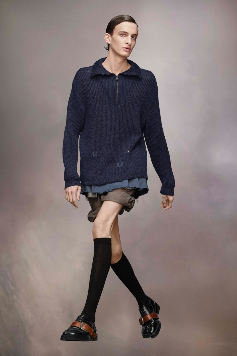 여름 Shetland Knit 스웨터 - 1