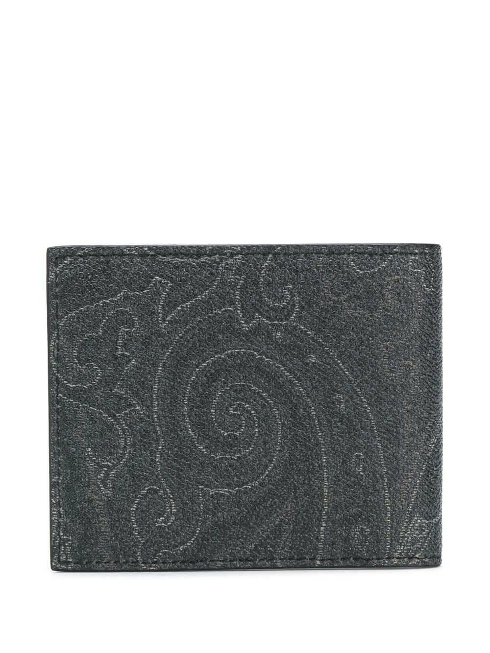 paisley print billfold wallet - 2