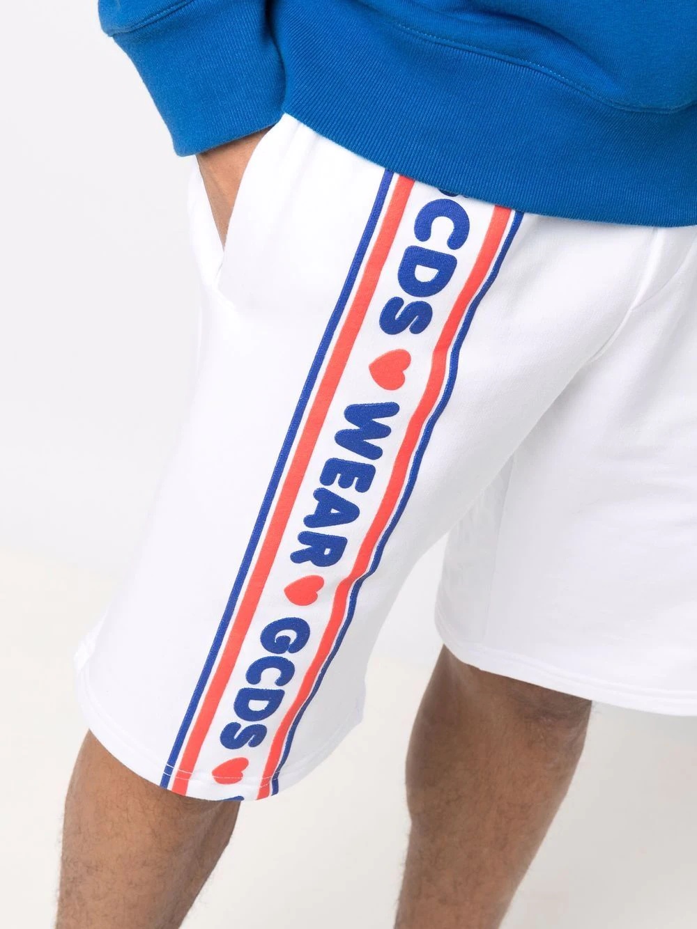 logo tape track shorts - 5