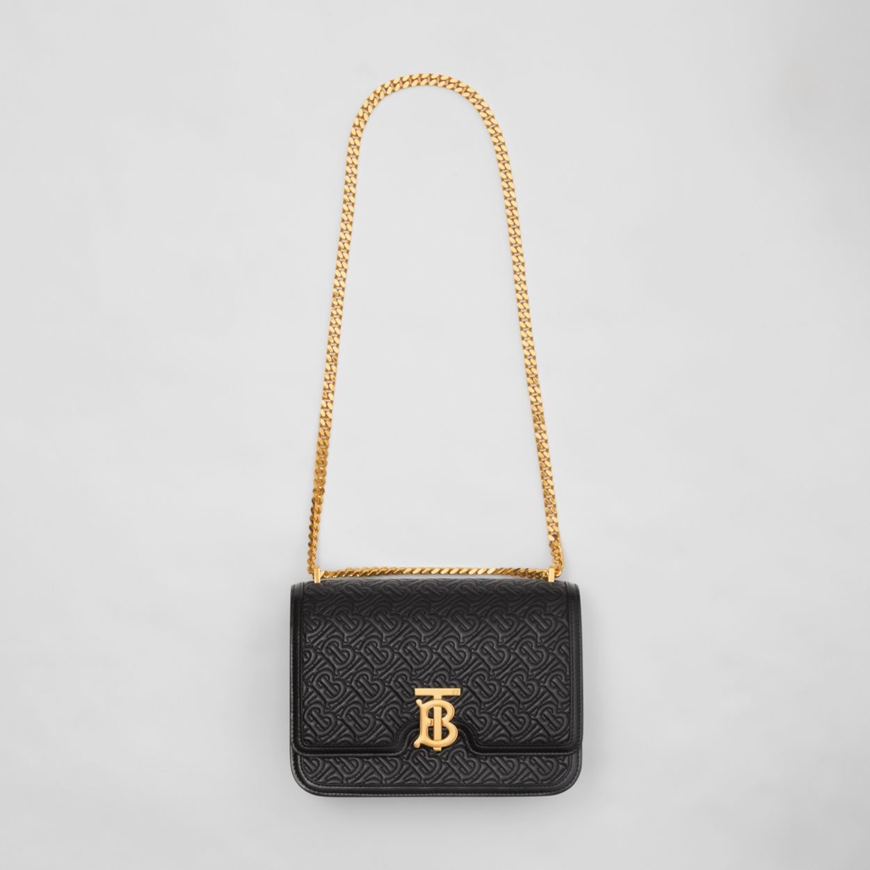 Medium Quilted Monogram Lambskin TB Bag - 4