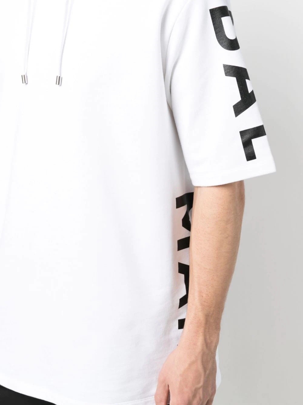 logo-print short-sleeved hoodie - 5