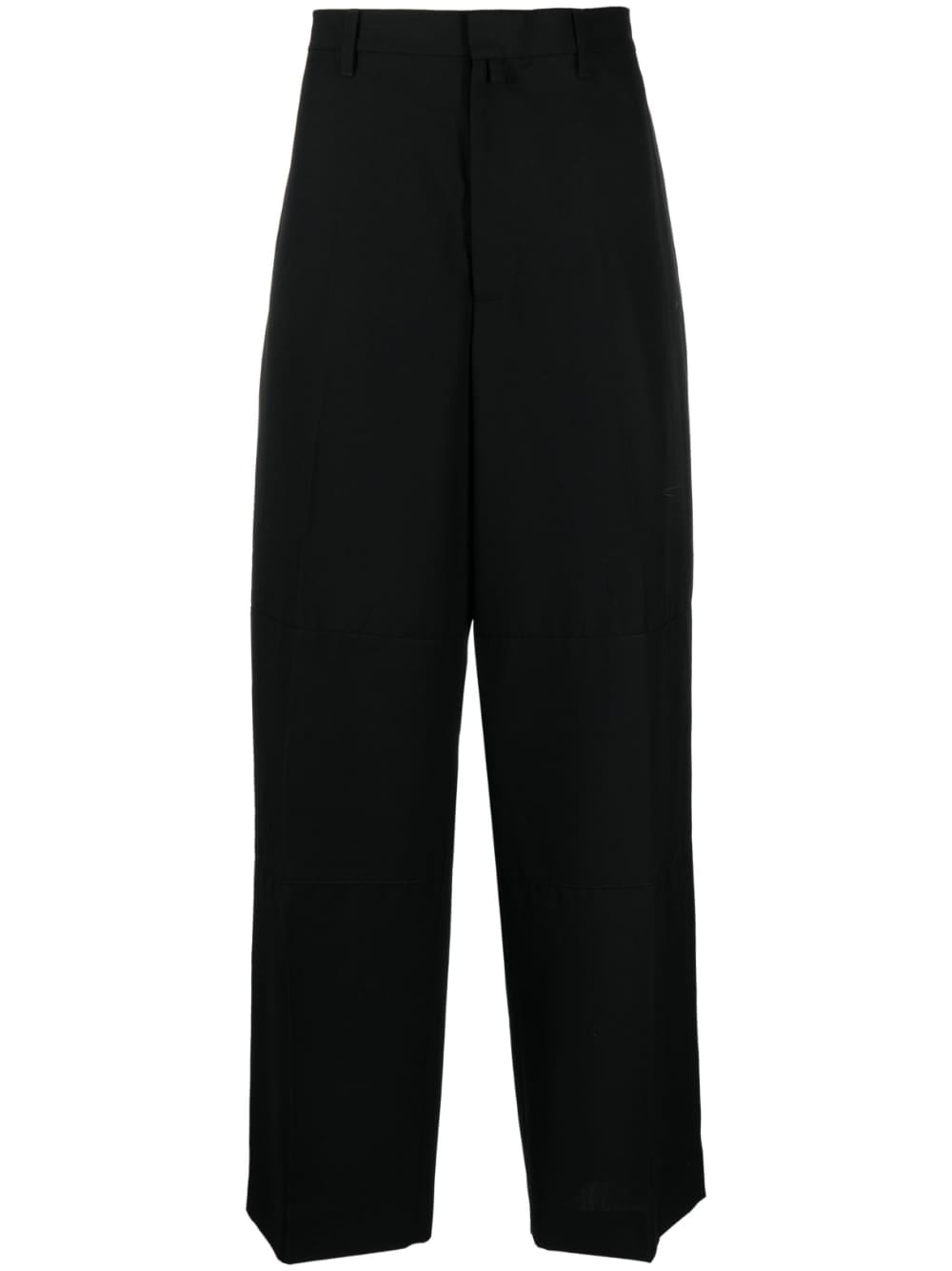 wide-leg wool suit trousers - 1