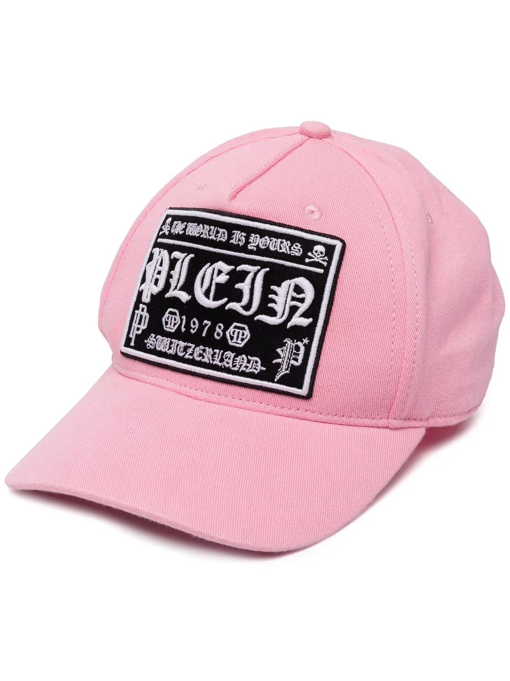 embroidered logo-patch baseball cap - 1