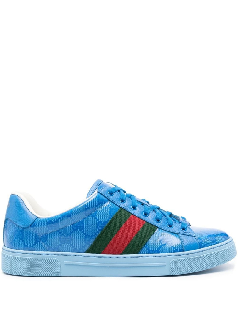 GUCCI Ace GG Crystal canvas low-top sneakers - 760775FACRF_4349