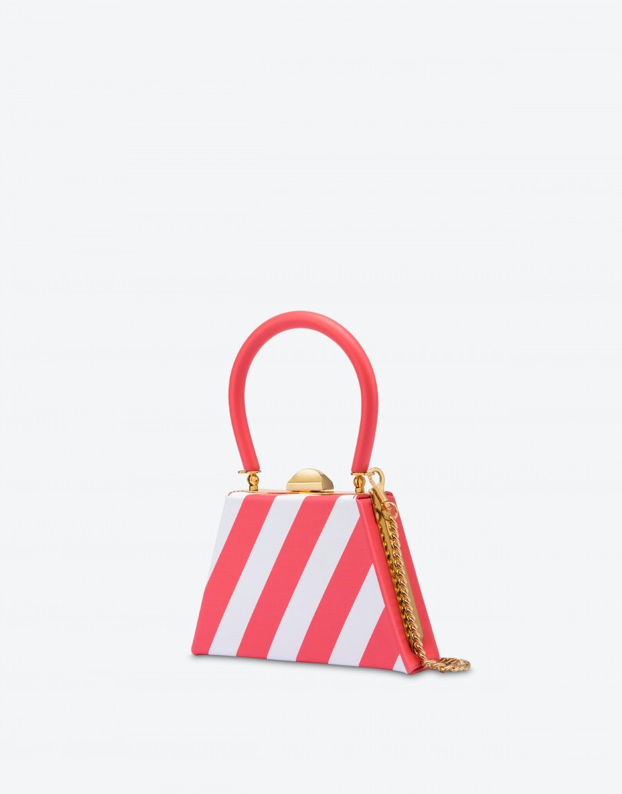 PRINTED CALFSKIN TRAPEZE BAG - 2