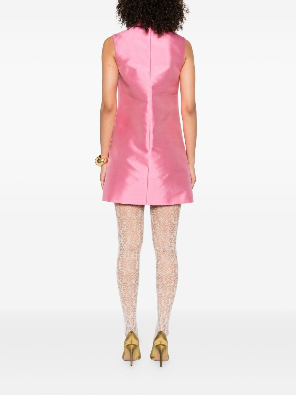 bow-detail mini dress - 4