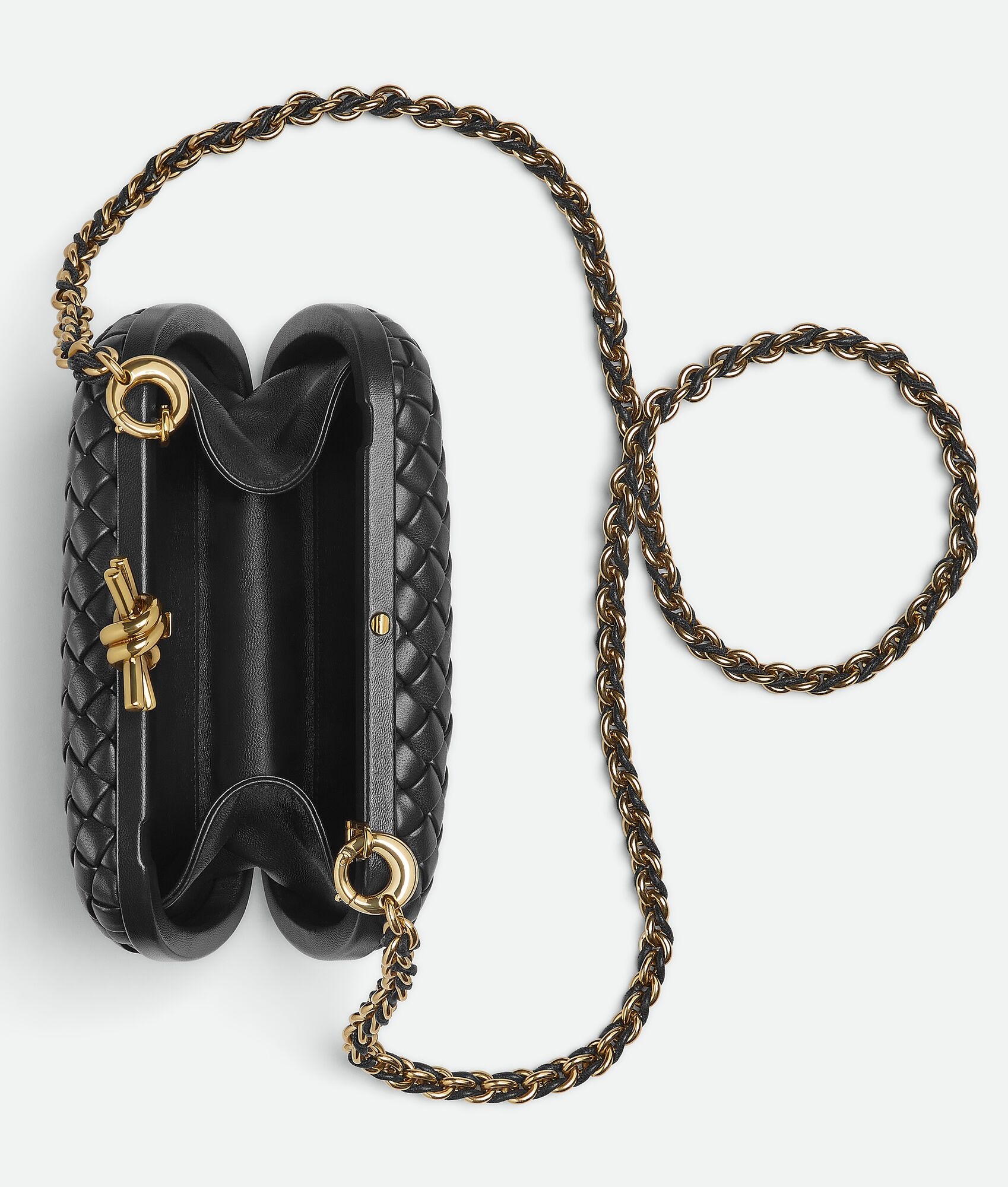 Bottega Veneta – Knot With Chain Black - 2