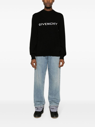 Givenchy Archetype logo-intarsia wool jumper outlook