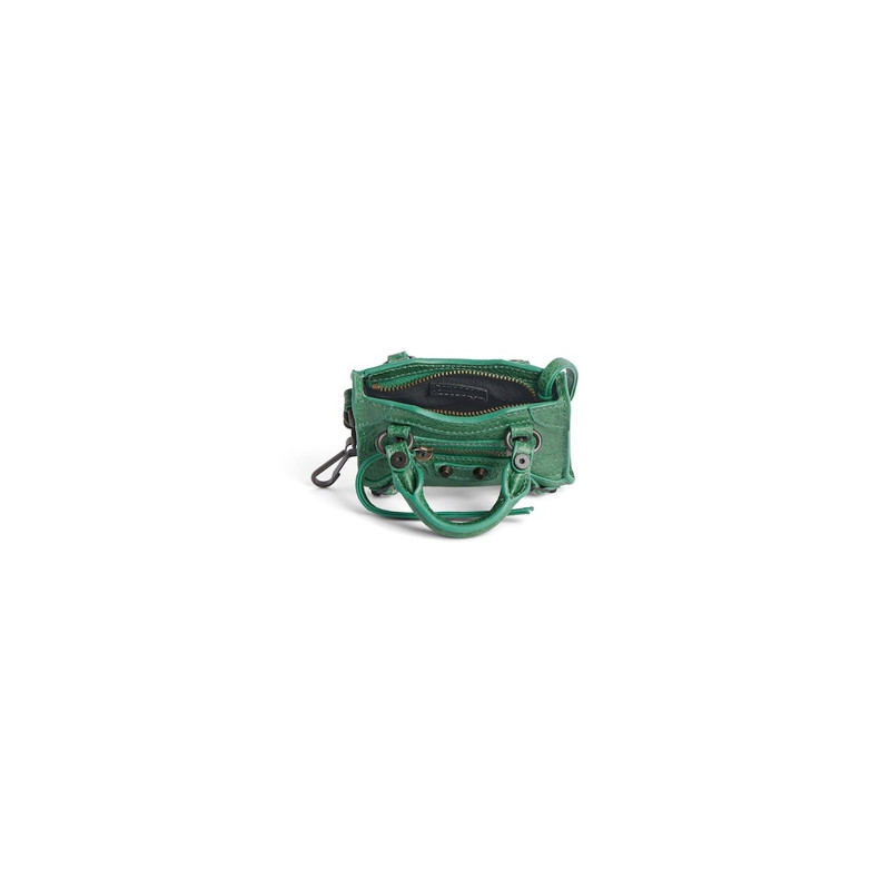 Women's Le City Micro Bag Charm in Emerald 4