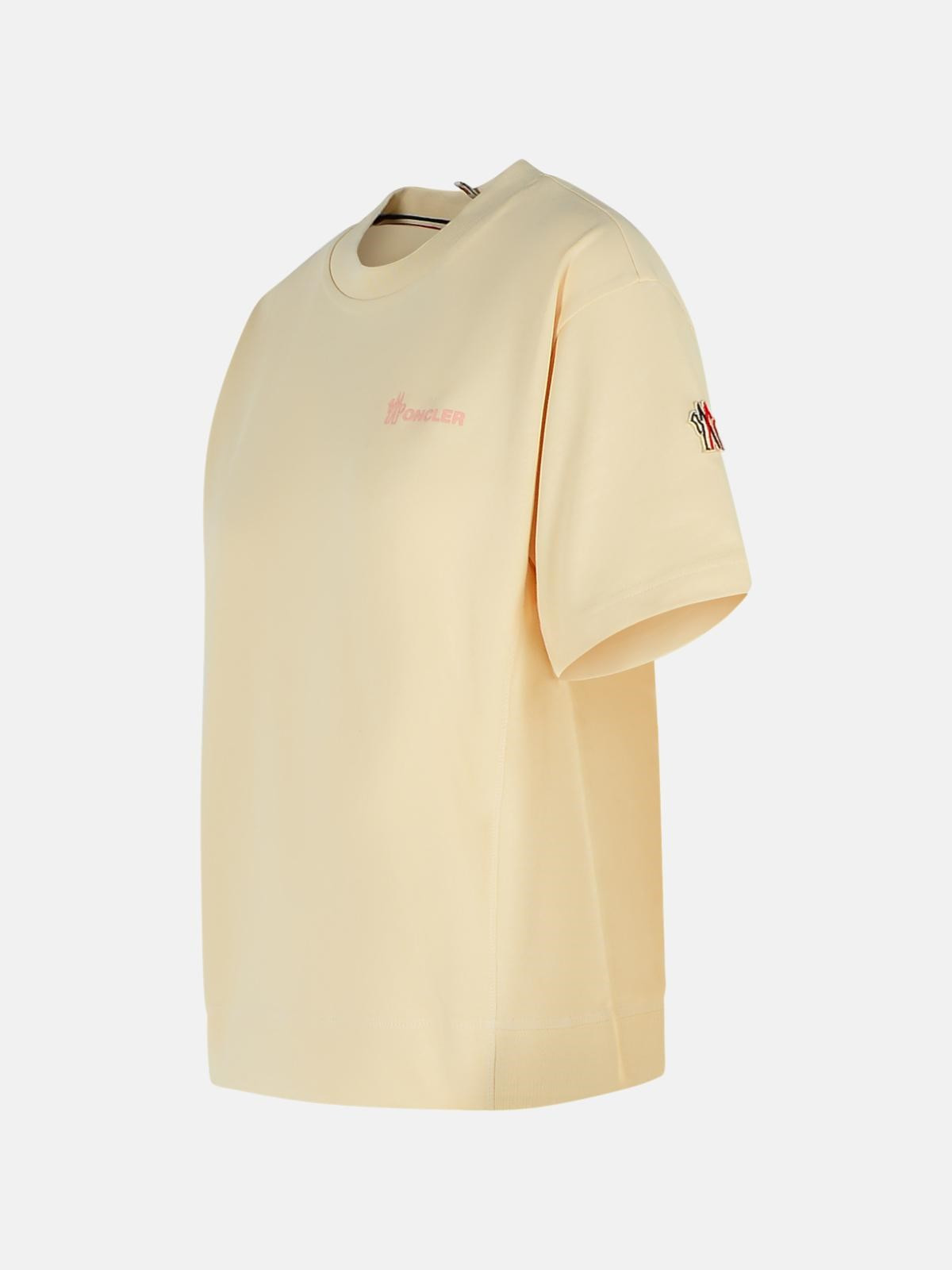 CREAM COTTON T-SHIRT - 2