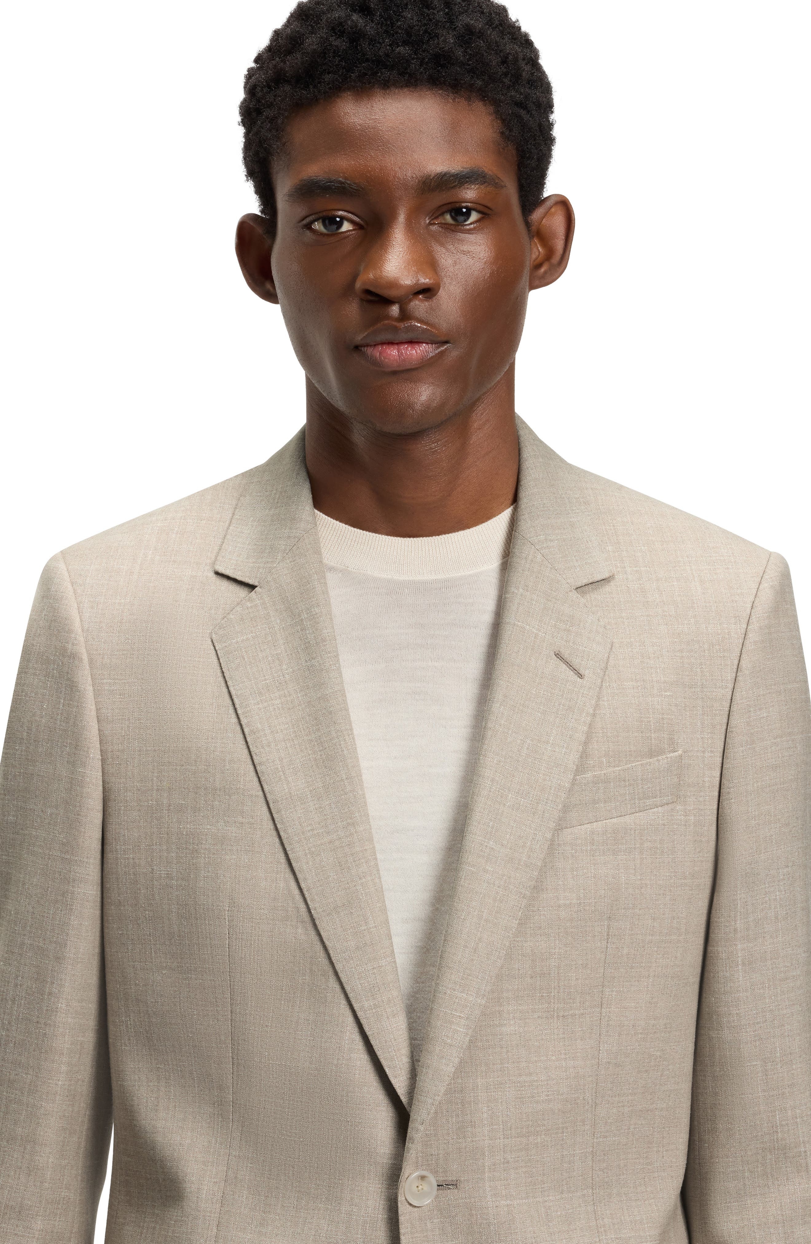 BOSS Tan Mélange Suit in Beige at Nordstrom - 8